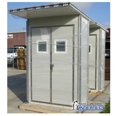 Tableros/Enclosures y Casetas/Shelters de material GRP para Ambientes Agresivos